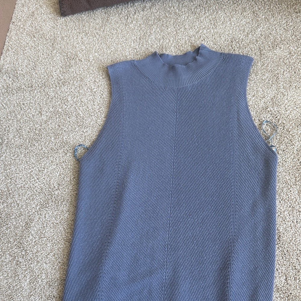 Freshman Blue Sleeveless Maxi Dress